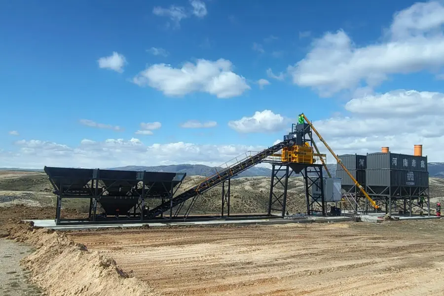 Russia no foundation Concrete Batching Plant